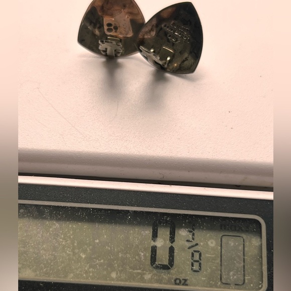 Artie Yellowhorse Sterling Silver Turquoise Native American Oval Earrings - Picture 9 of 10